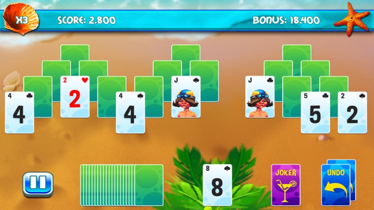 Playing Cards Beach Adventure screenshot-3