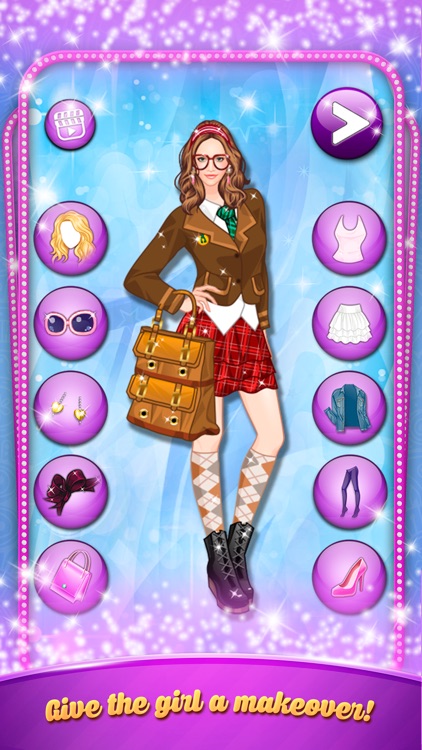School Girl Uniform - Dressing game for girls