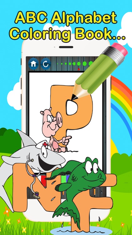 Color ME:ABC Animal Coloring Book Pages Kids Adult