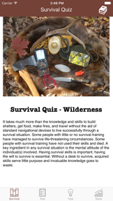 Survival Quiz - Wilderness Guide screenshot