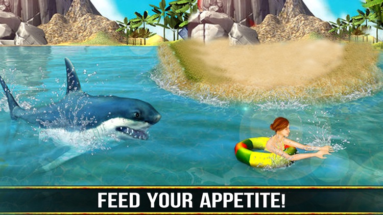 Great white shark simulator  Beach attack 3d
