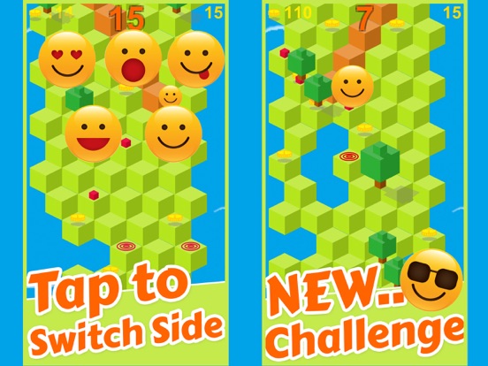 Screenshot #6 pour Cube Skip Emoji Tomber : Émotion Rolling Ball Jeux Sans Fin