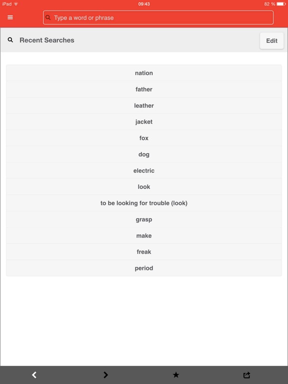 New English-Irish Dictionary iPad screenshot 5 - Reference app
