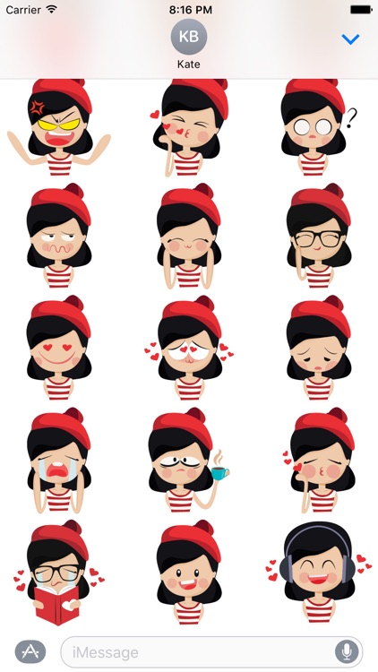 Cute Girl: Sticker Effects