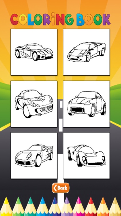 luxury Car Coloring Book - Activities for Kids screenshot-4