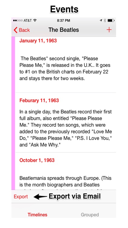 TimeMarch : For Historical Timelines, Test Prep, Chronological Events & Family Genealogy screenshot-3