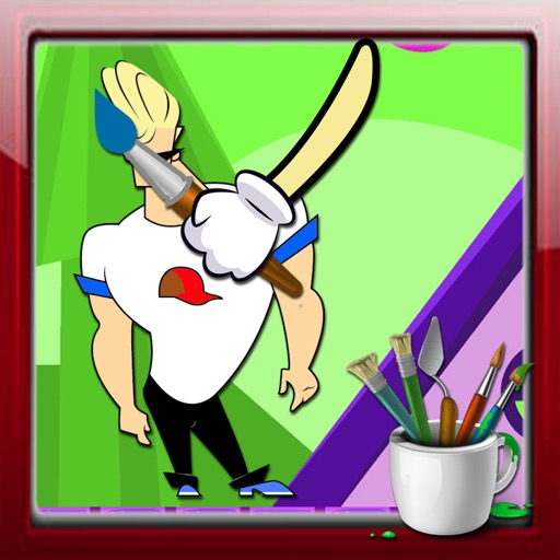Coloring Pages Jhonny Bravo Version Icon