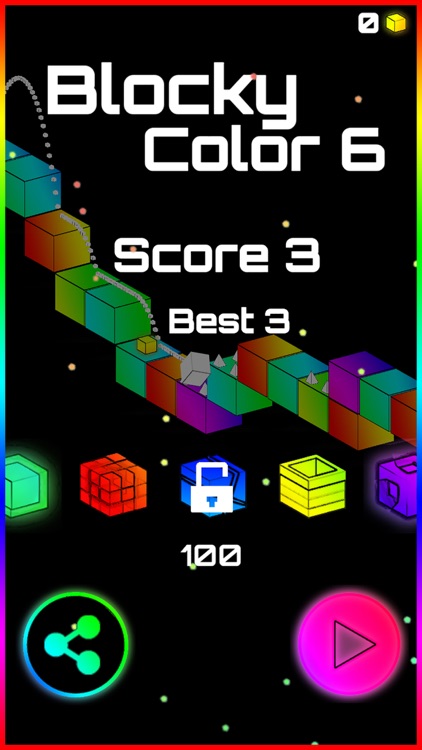 BLOCKY COLOR 6 - Cube Run Isometric Game