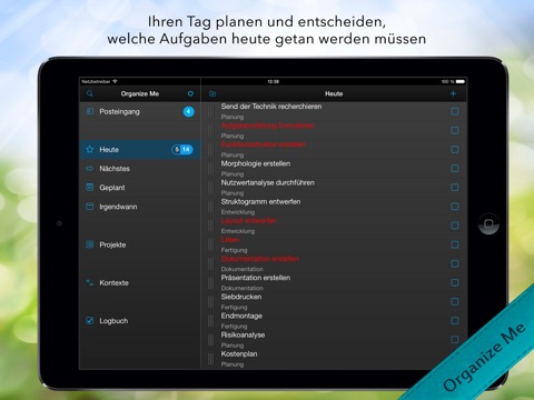 Organize Me for iPad screenshot 3