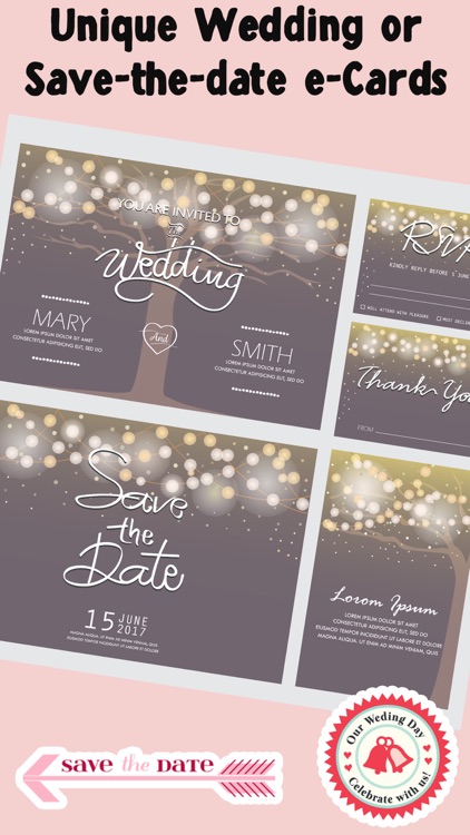 Wedding Invitations Creator & Wed Pics Editor