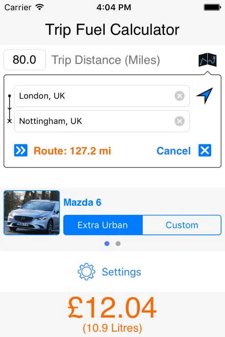 Trip Fuel Calculator
