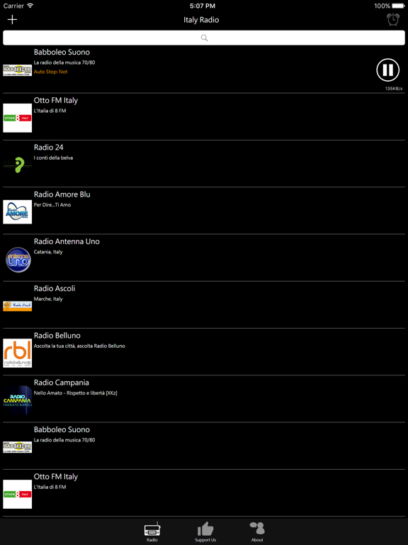 Italian Radio - IT Radio iPad screenshot 2 - Entertainment app