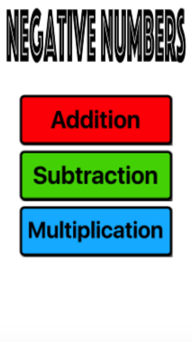 Screenshot #1 pour Negative Numbers - Free