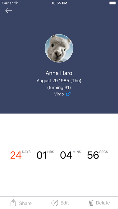 Screenshot #3 pour Birthday Reminder & Holidays