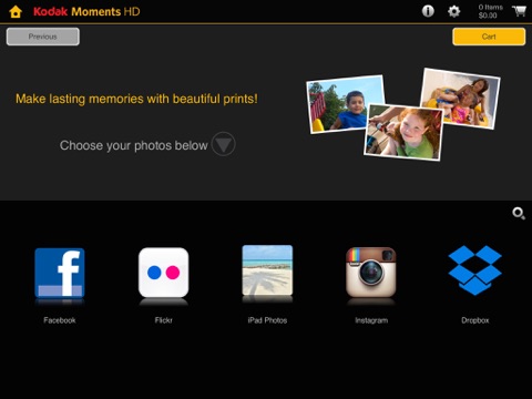 KODAK MOMENTS HD Tablet App. screenshot 2