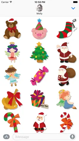 Game screenshot Merry Christmas – Santa Stickers for iMessage hack