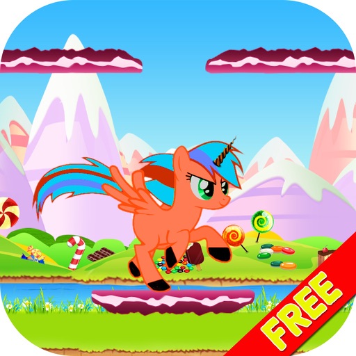 Little Gravity Unicorn Pony Candy World iOS App