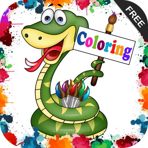 Snake Coloring Icon