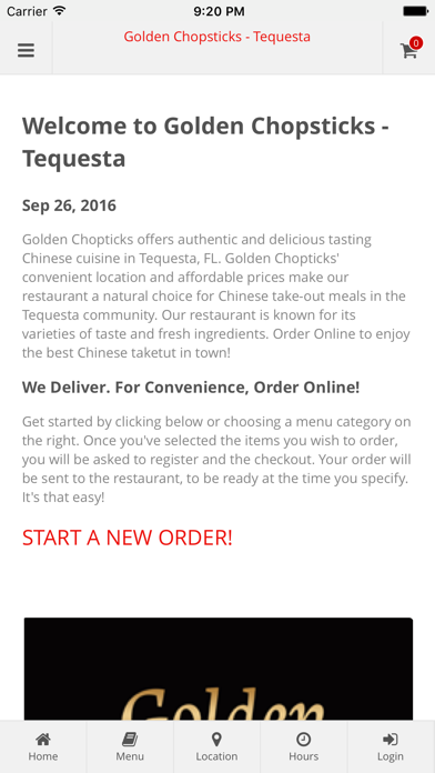 How to cancel & delete Golden Chopsticks - Tequesta from iphone & ipad 1