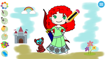 Screenshot #3 pour Jeux de coloriage princesses pour enfants