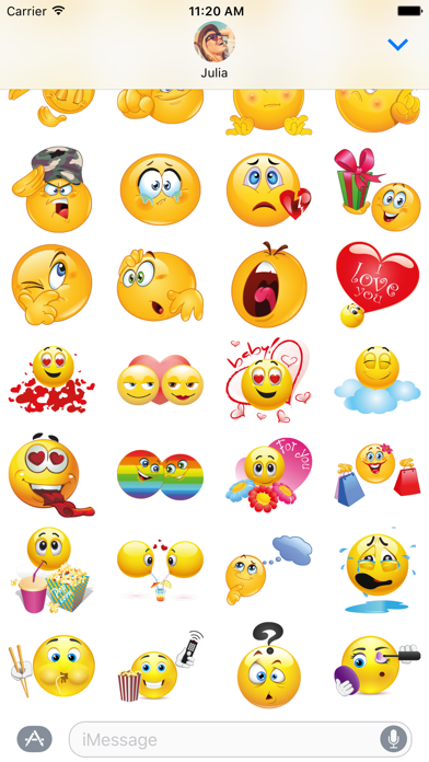 Screenshot #3 pour Megapack Love Emoji – Extra Stickers for iMessage