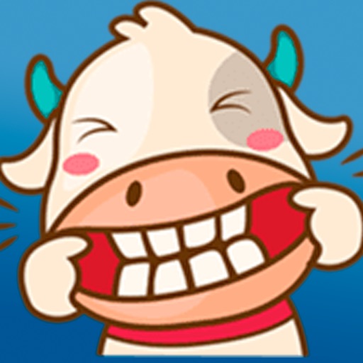 Happy Cow Stickers! Funny Farm!