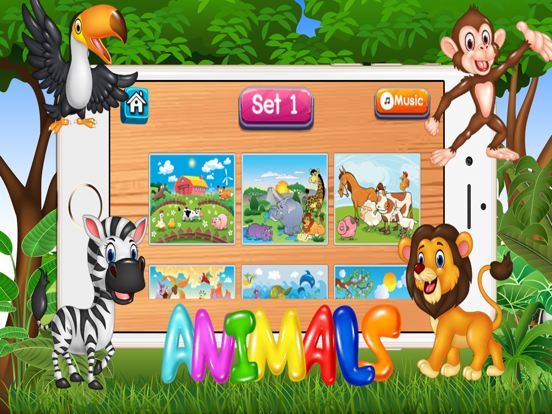 Screenshot #6 pour Animaux étonnants Puzzle pour les enfants Magiques