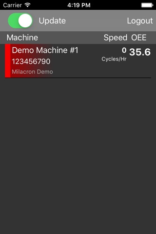 Milacron Mobile Portal screenshot 2