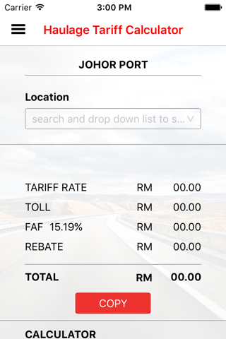 Haulage Rates Calculator screenshot 3