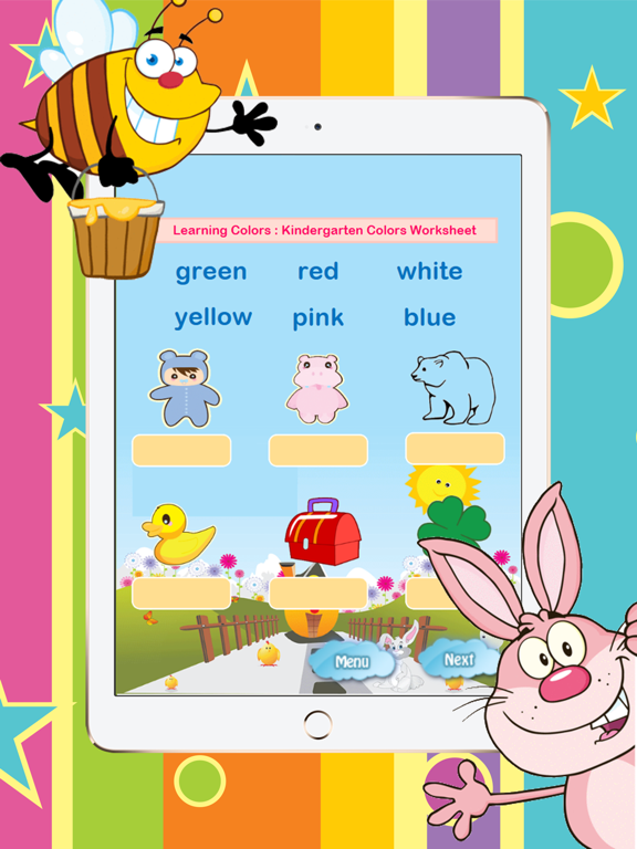 Kindergarten Vocabulary Games and Math Worksheets iPad screenshot