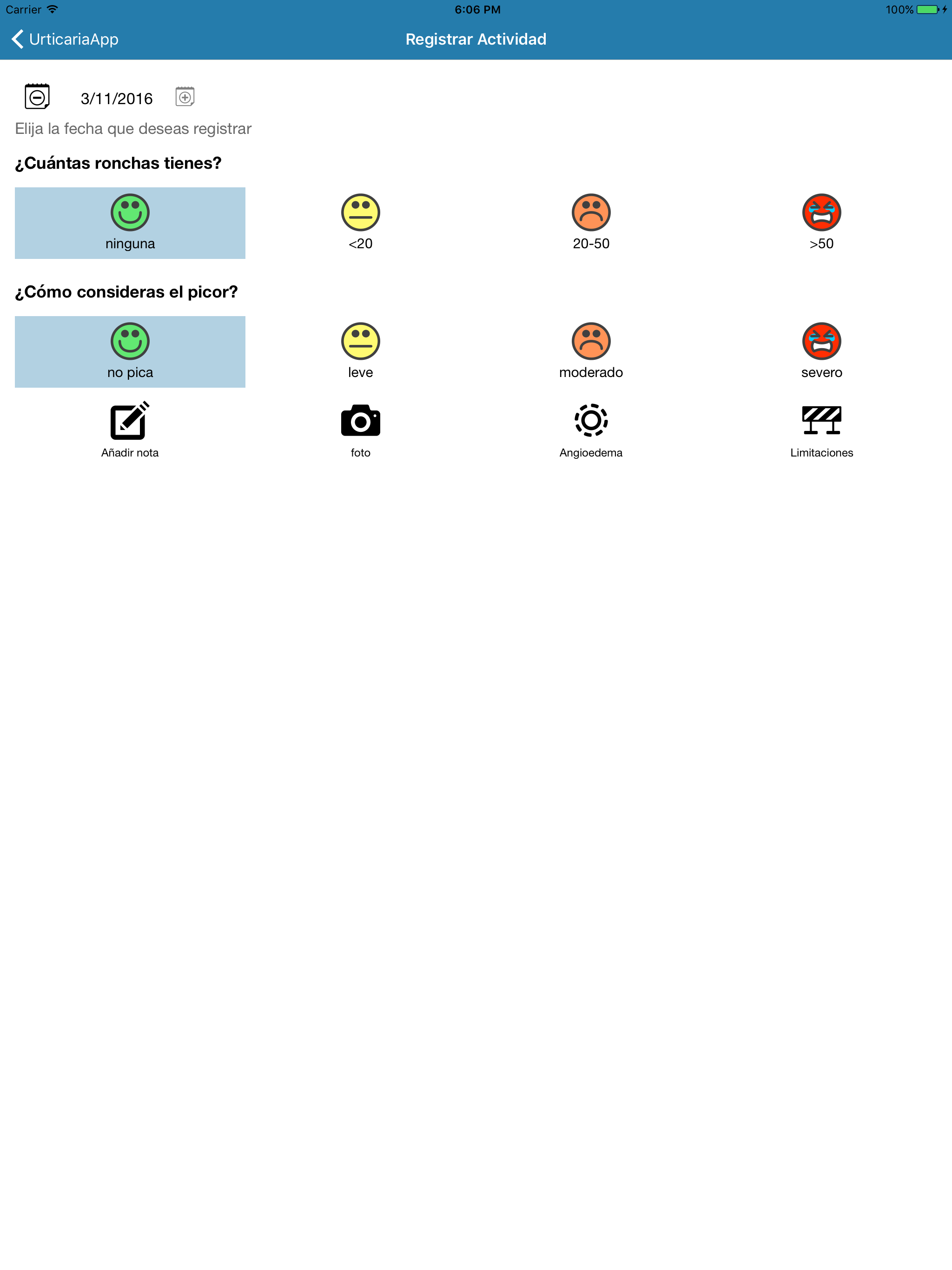 UrticariApp-Control Urticaria