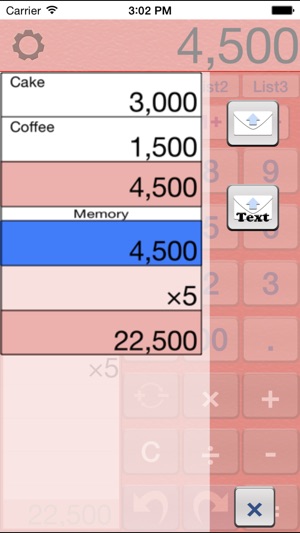 ACalcM (Calculator with a list)(圖3)-速報App