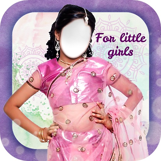 Indian Girls Dress Up Kids Photo Montage