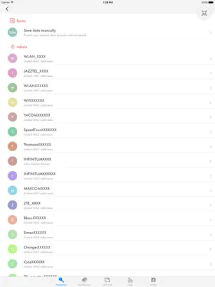 Captura 1 WiFi Passwords Audit iphone