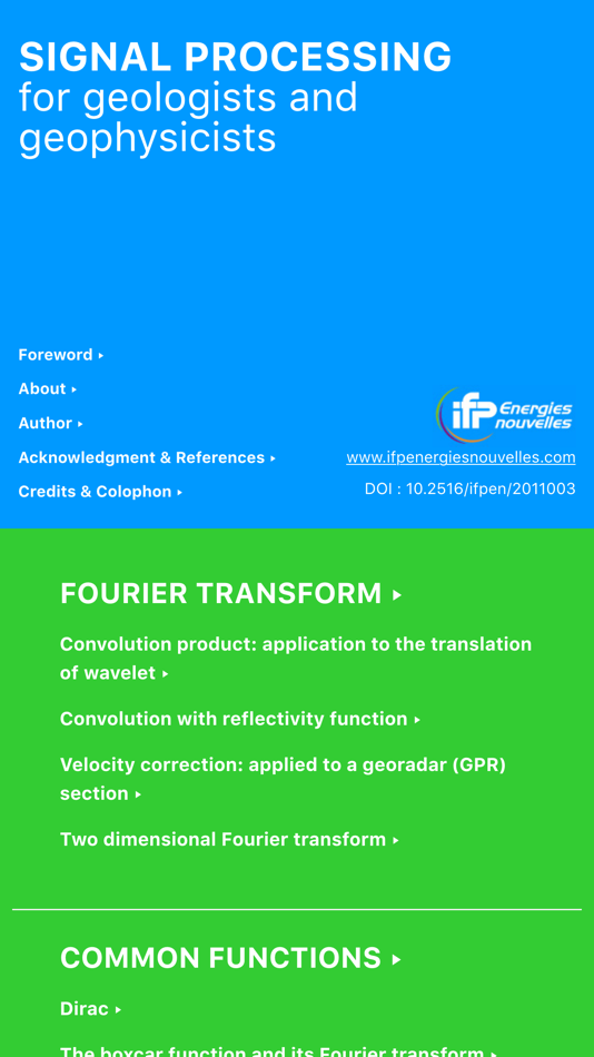 #1. Signal Processing for geologists and geophysicists (iOS) Podle: ODYSYS SARL