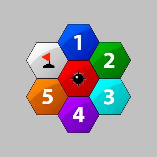 Mine Sweeper Hexagon Icon