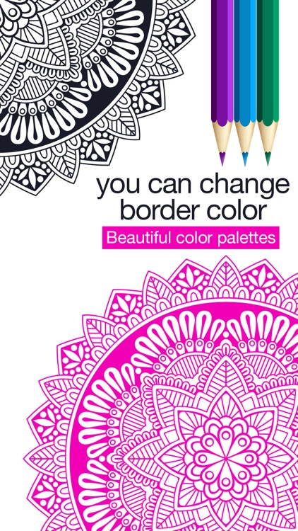 interactive Touch Coloring Book of Mandala Images