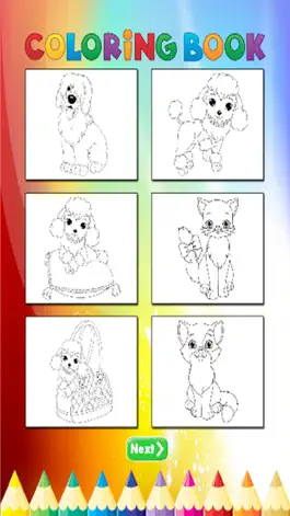 Game screenshot Cat & собак Книжка-раскраска - для детей mod apk