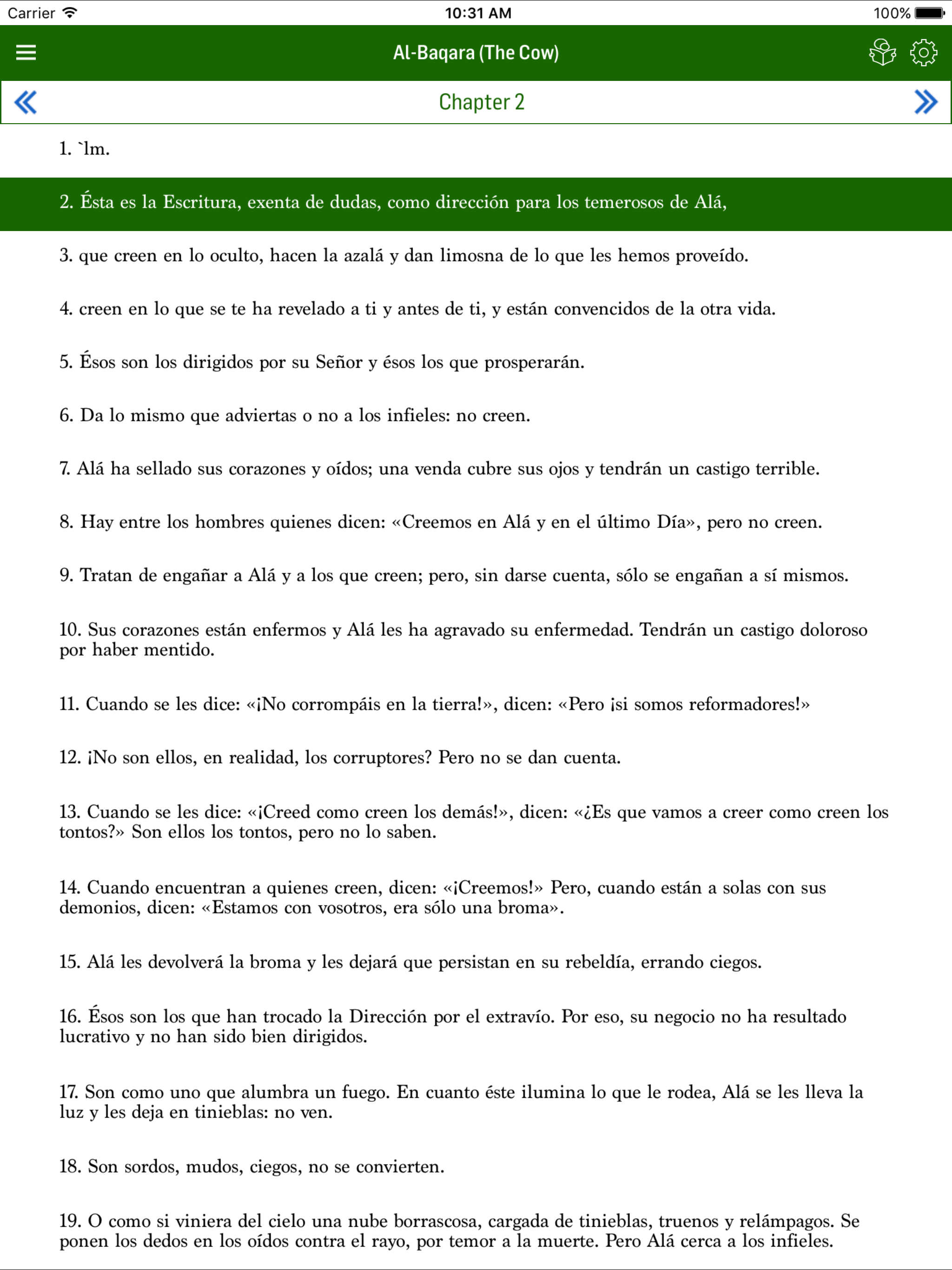 Spanish Quran screenshot 7