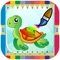 Animals zoo Coloring Preschool - Education drawing a game for kids to practice creative imagination of Strike and high color with a wide selection and variety of cartoon characters