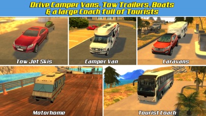 RV & Boat Towing Parking Simulator Real Road Car Racing Driving screenshots