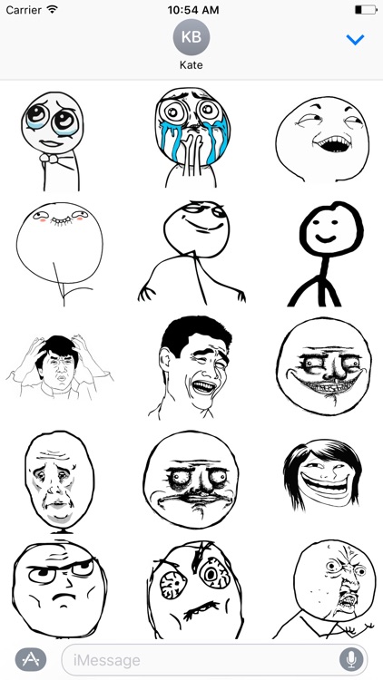 Troll Face Stikers Pack for iMessage
