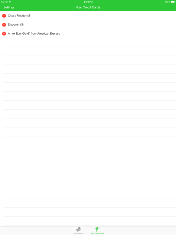 Screenshot #6 pour Reward Me - Credit Card Cash Back Tracker