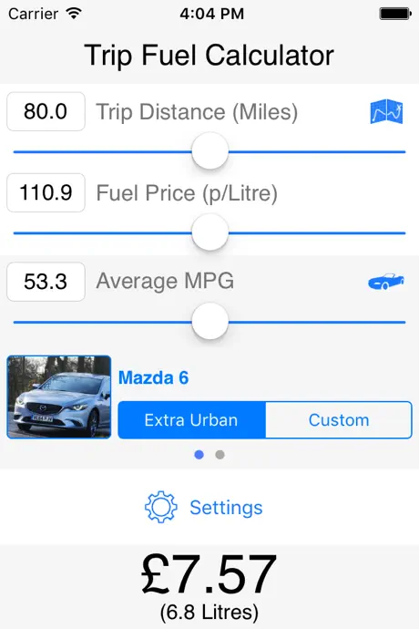Trip Fuel Calculator