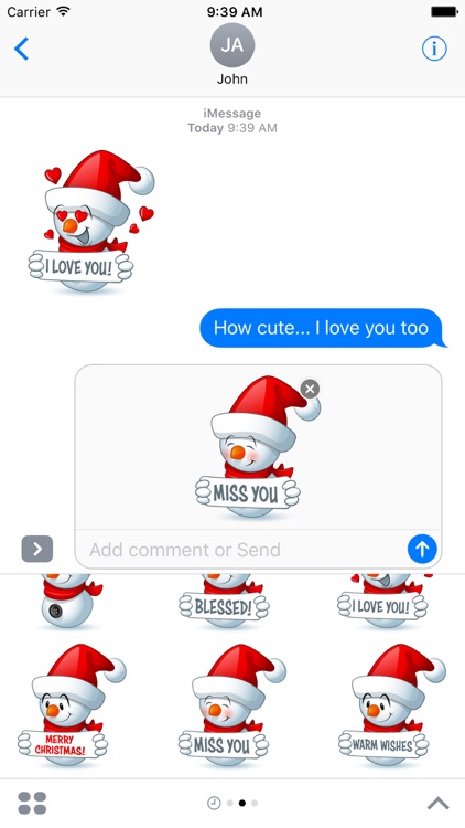 Christmas Snowman Stickers screenshot-4