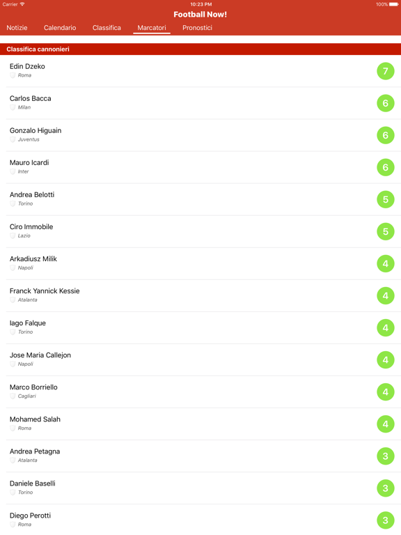 Football Now! - Serie A 2016 - 2017 iPad screenshot 4 - Sports app