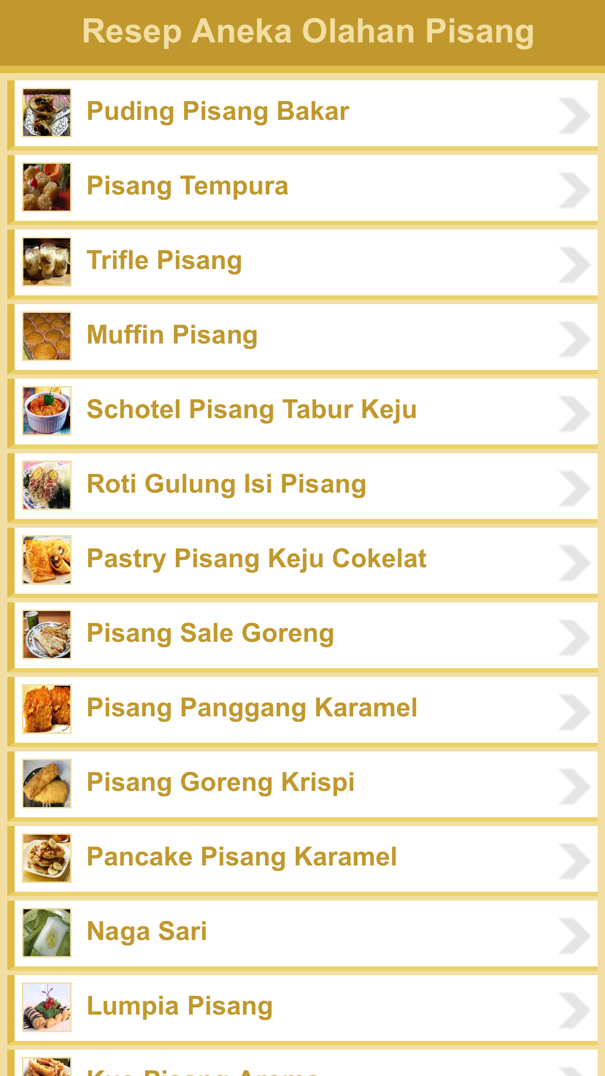 Resep Pisang Indonesia screenshot 2
