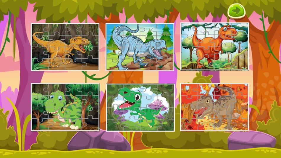 dinosaur kid kindergarten activities jigsaw puzzle - 1.0 - (iOS)