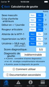 Gout Diagnosis screenshot