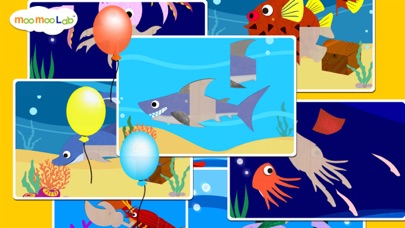 海の生き物 - 図鑑,子供向けパズル,ぬりえ screenshot1